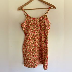 Wednesday’s Girl slip dress vintage floral spaghetti straps Size Small